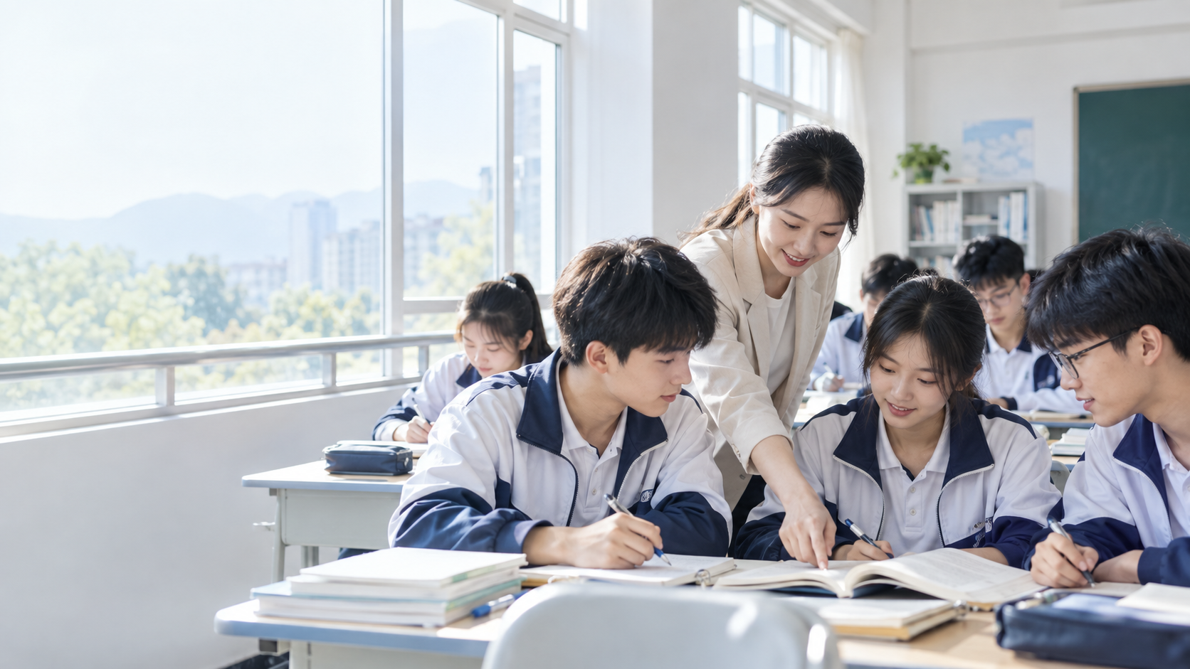 家长与学生关心学习安排
