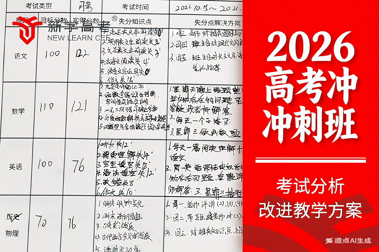 高考冲刺黄金期：成都全日制补习班如何点燃学